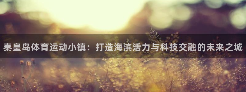 秦皇岛体育运动小镇：打造海滨活力与科技交融的未来之城